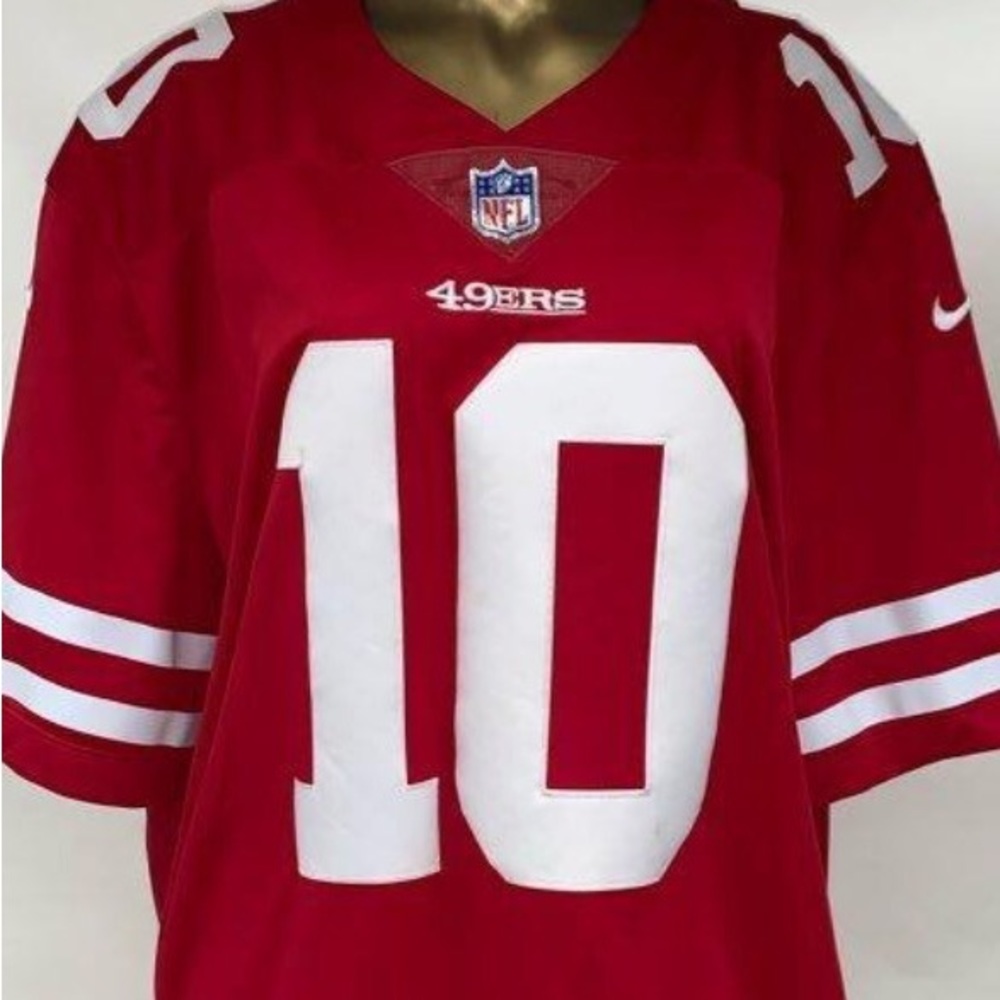 New Nike VaporFuse, DriFit, Limited, 49ers #10 Jimmy Garrapolo 2XL Jersey.